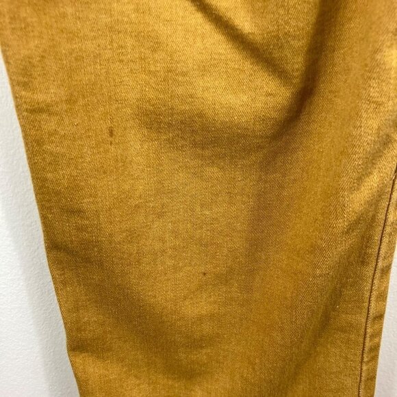 Mens Brazilian Sawary Denim Distressed Slim Jeans Gold 33 - Picture 8 of 10